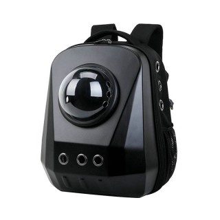 Red Transparent Spacious Pet Backpack