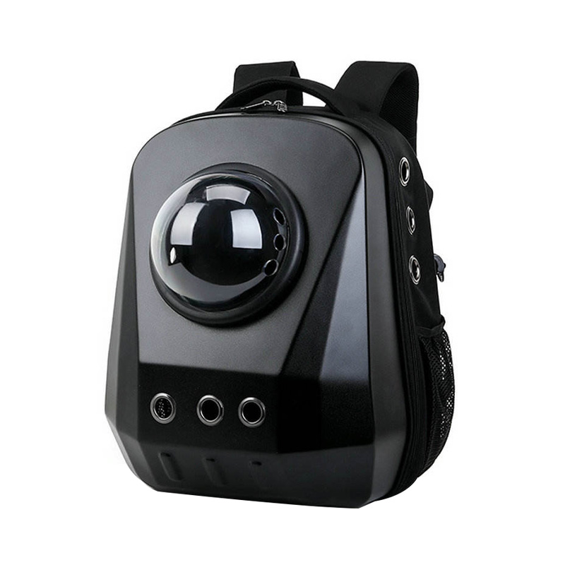 Red Transparent Spacious Pet Backpack