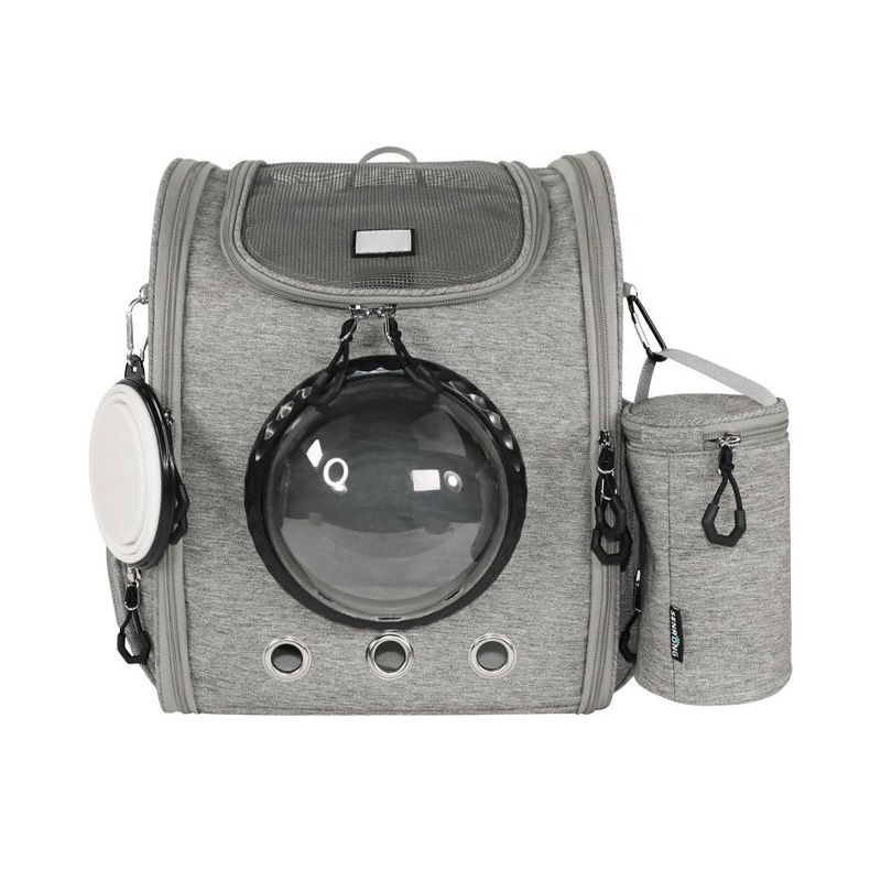Semi-circular floral breathable pet backpack