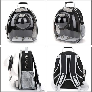 Semicircular transparent space capsule cat backpack