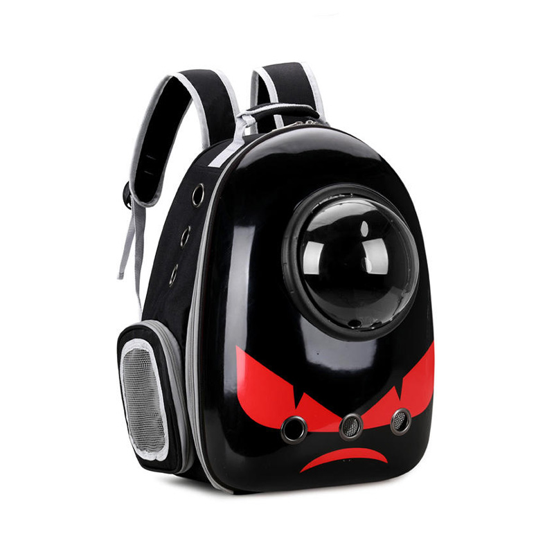 Green transparent space capsule pet backpack