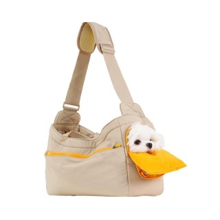 Portable pet hand-held single-shoulder crossbody basket