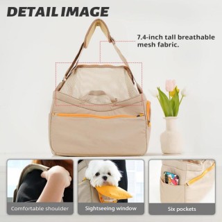 Portable pet hand-held single-shoulder crossbody basket