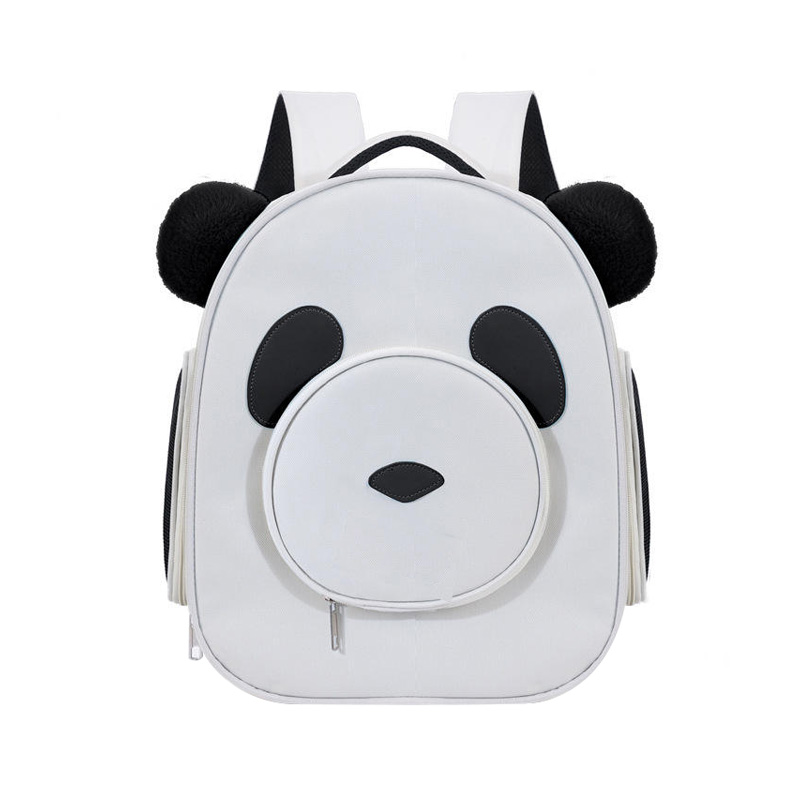 Large and breathable panda-shaped pet backpack