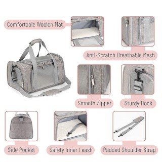 Foldable multifunctional pet travel backpack