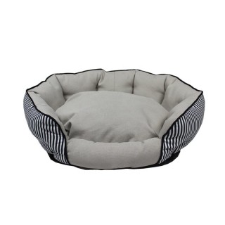 Round Canvas Fabric with Non-Slip Bottom Pet Bed