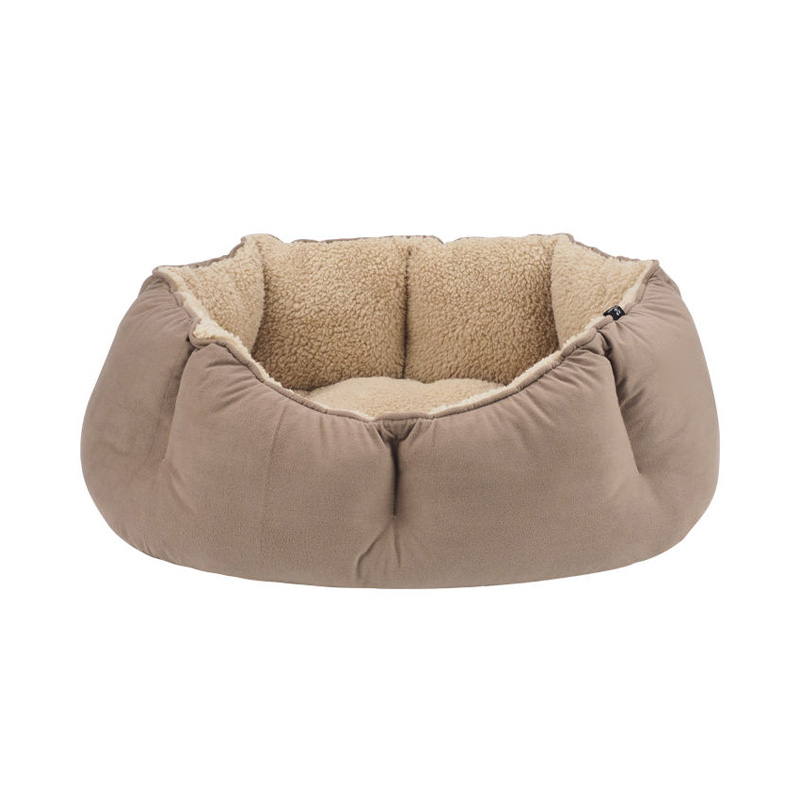 Calming Dog Bed Soft Warm Fleece Pet Bed