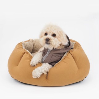 Calming Dog Bed Soft Warm Fleece Pet Bed