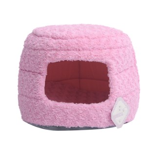 Pink Comfort Sleep Pet House Bed
