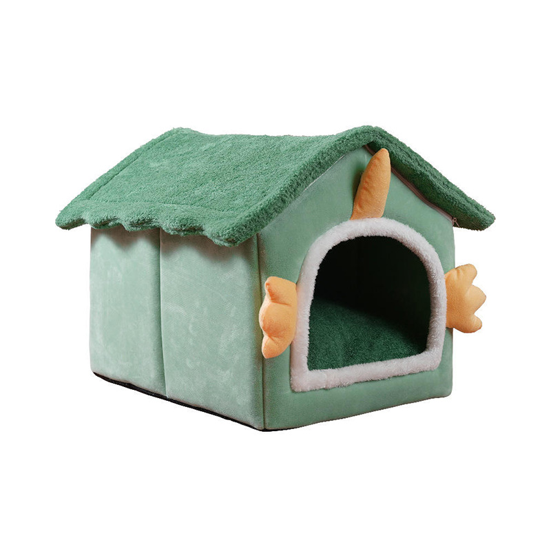 Removable and washable semi-enclosed pet warming nest