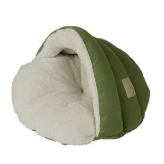 Green Classic Warm Pet House Bed