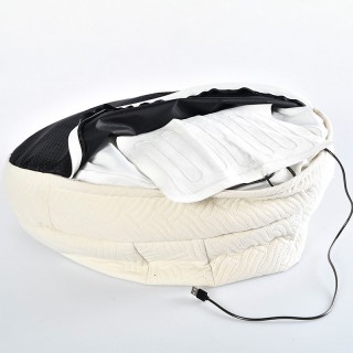 Deluxe Heated Cat Hooded Donut Pet House Bed