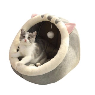 Comfortable cartoon style pet house bed