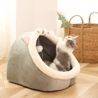 Comfortable cartoon style pet house bed