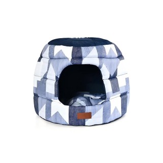 2 in 1 Convertible Printed Cat Cave Pet Bed
