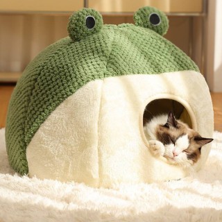 Small frog warm breathable pet nest pet house bed