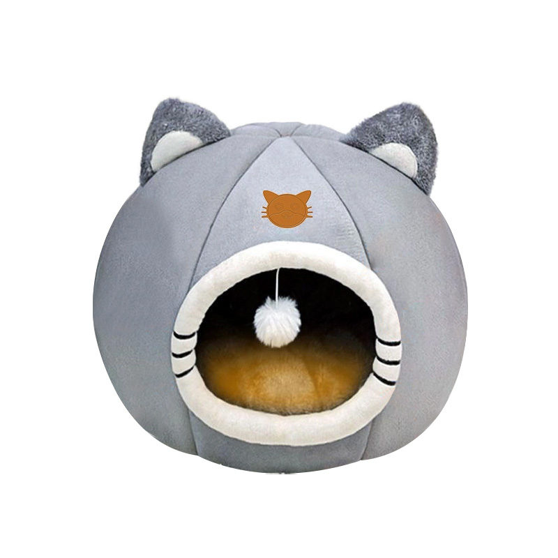 Classic Square Foldable Warm Pet House Bed