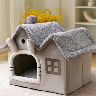 Cartoon-shaped warm pet nest