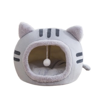 Crystal Velvet Cat Cave Pet Bed