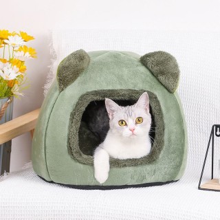 Soothing Soft Cave Bed for Cats and Dogs