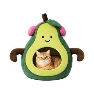 Luxury Avocado Shaped Eco-Friendly Pet Bed