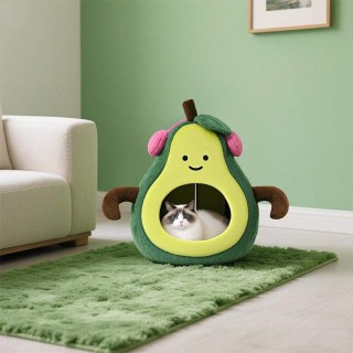 Luxury Avocado Shaped Eco-Friendly Pet Bed