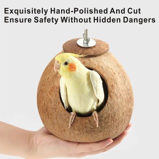 Round Checkered Eco-Friendly Coconut Shell Pet Bed