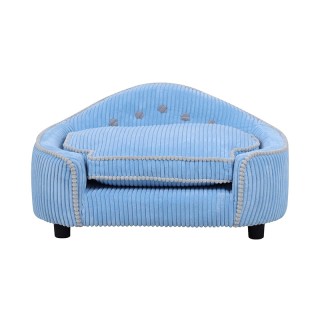 Solid Patterned Wooden Pet Sofa Bed