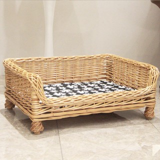 Deluxe Wicker Luxury Pet Sofa Bed