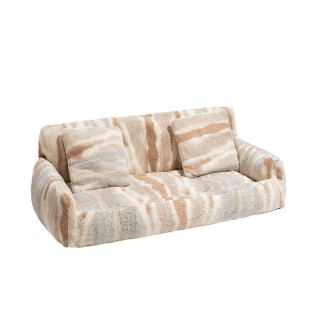 Fluffy and luxurious detachable pet sofa bed