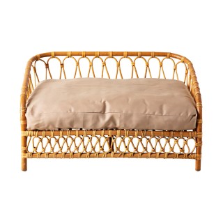 Luxury rattan pet sofa bed